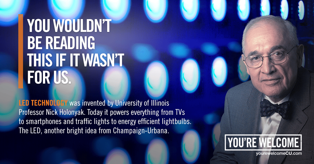 Professor Nick Holonyak, inventor of the LED
