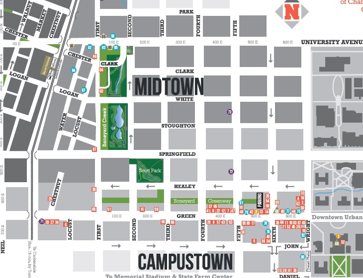 Champaign County – Visitors Map
